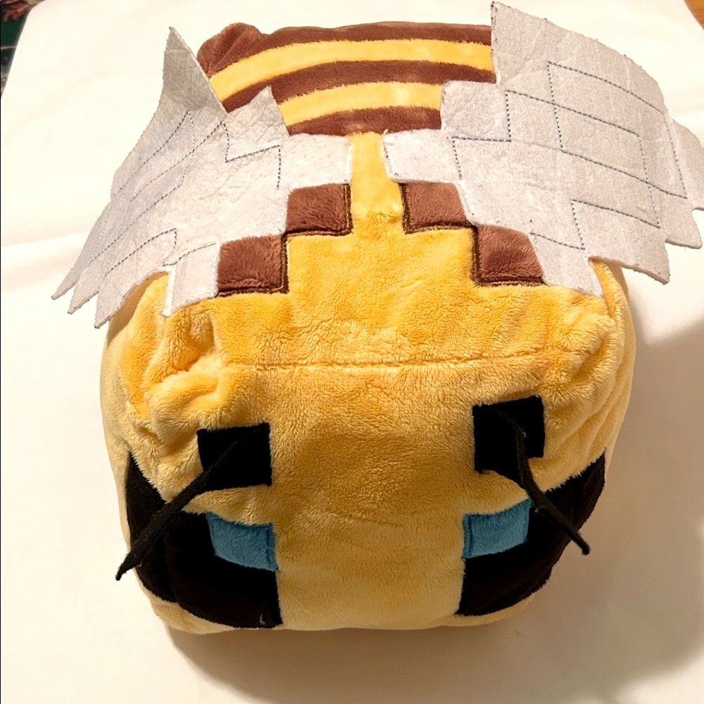 Minecraft  Plush Bee Pillow with Wings